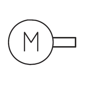 Electric motor symbol